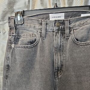 FRAME Le Jane High-Rise Straight Leg Jeans - Size 24